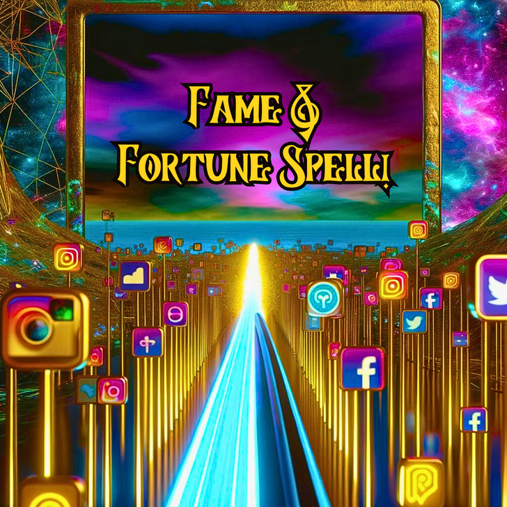 Fast Fame & Fortune Spell! Gain Fans & Followers Live a VIP Life of Luxury!