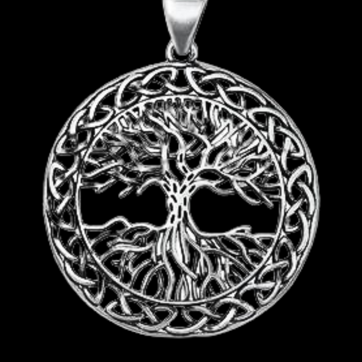 Exquisitely Detailed Silver Tree of Life Ring for Wisdom, Strength & Interconnectedness.