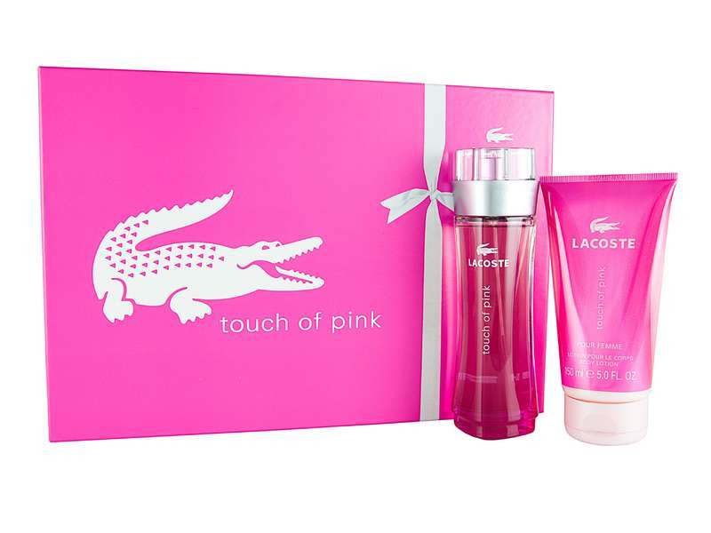 Lacoste Touch of Pink 90ml edt 150ml Body Lotion Gift Set Women