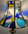artisan-crafted contemporary stained glass lamp shade