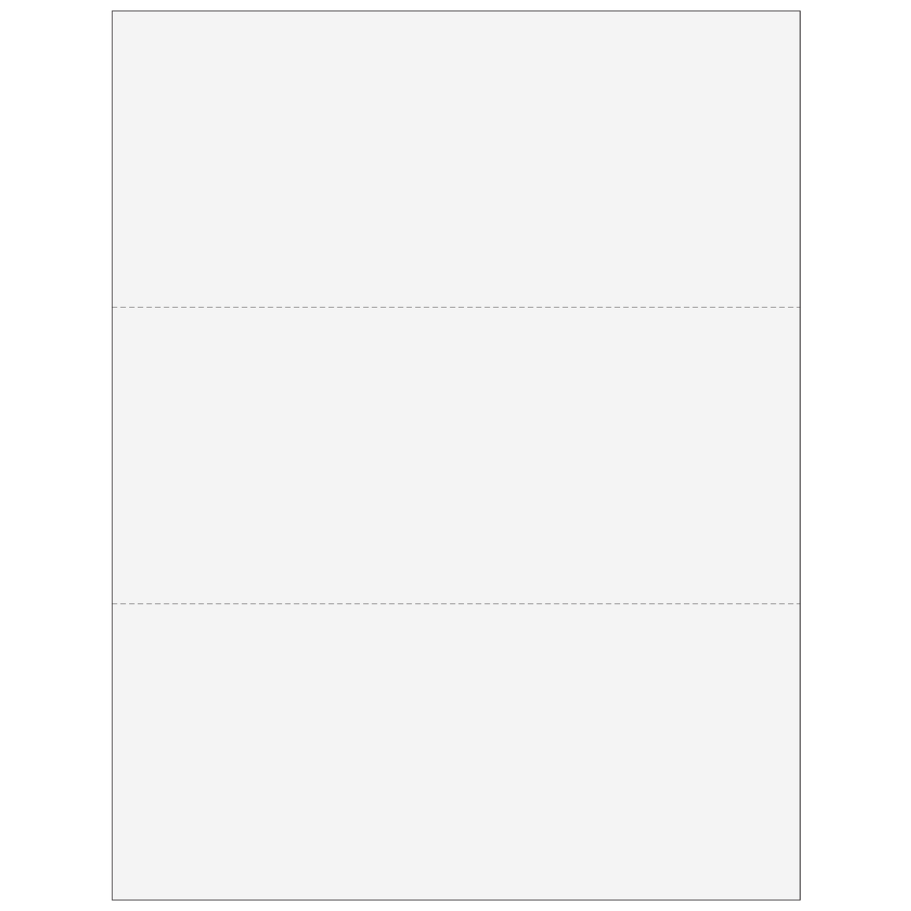 Perforated Paper 8-1/2 x 11, Perfed 1/2 from Left 20#, 2500/ctn