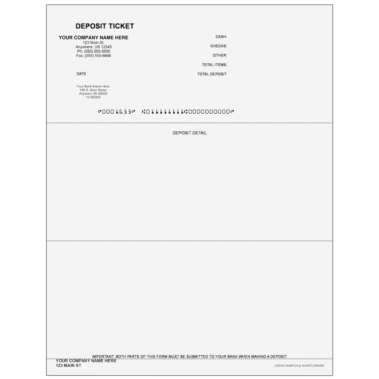 check deposit slip example