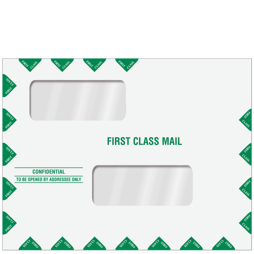 ENV201 - Double Window First Class Envelope (Moisture Seal)