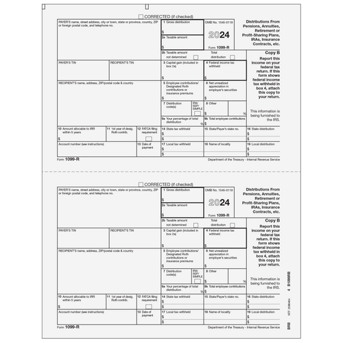 BRB05 - Form 1099-R Distributions From Pensions, etc.- Copy B Recipient