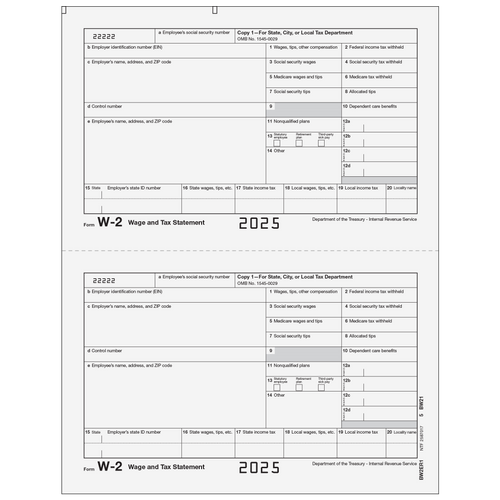BW2ER105 - Form W-2 Employer State, City, or Local, Copy 1 BW2ER105 - Form W-2 Employer State, City, or Local, Copy 1