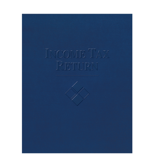 FOLDER5LGX - Embossed Income Tax Return Folder with Pocket (for Large Returns)