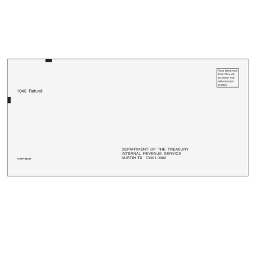 FTXRF10 - 1040 Refund Envelope - Austin, TX