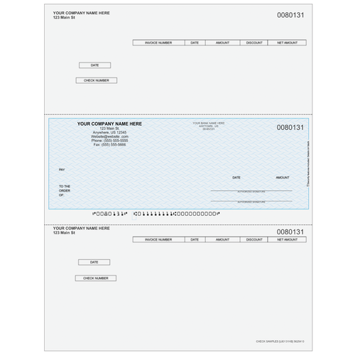 L80131 - Accounts Payable Middle Business Check