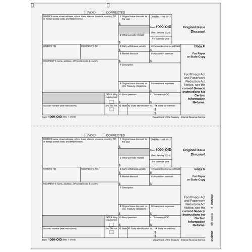 BOIDPAY05 - Form 1099-OID Original Issue Discount - Copy C Payer