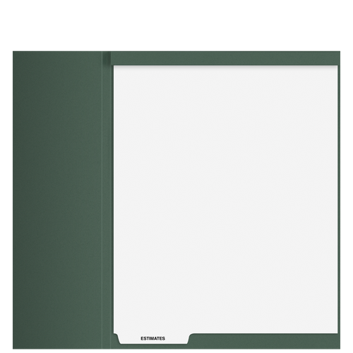 TB104T - 'Estimates' Top Staple Index Tab Divider