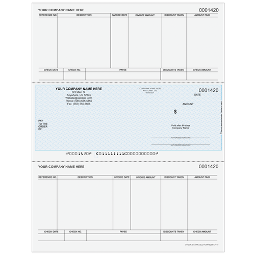 L1420 - Accounts Payable Middle Business Check