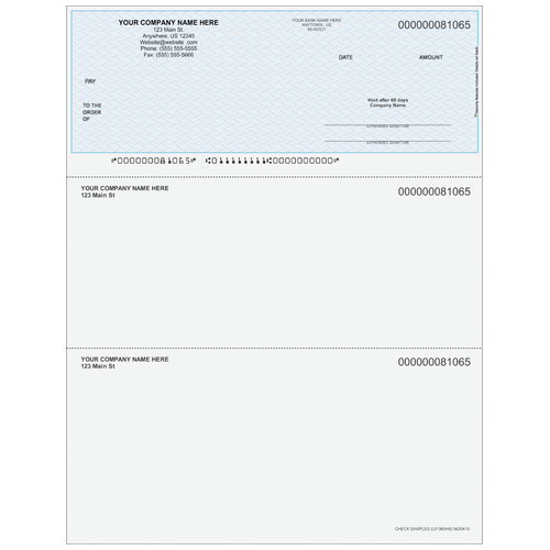 L81065 - Multi-Purpose Top Business Check