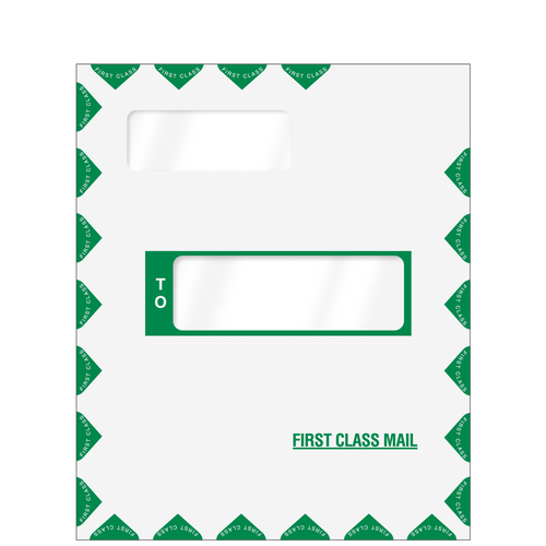 80385 - Offset Window First Class Mailing Envelope (Peel & Close)