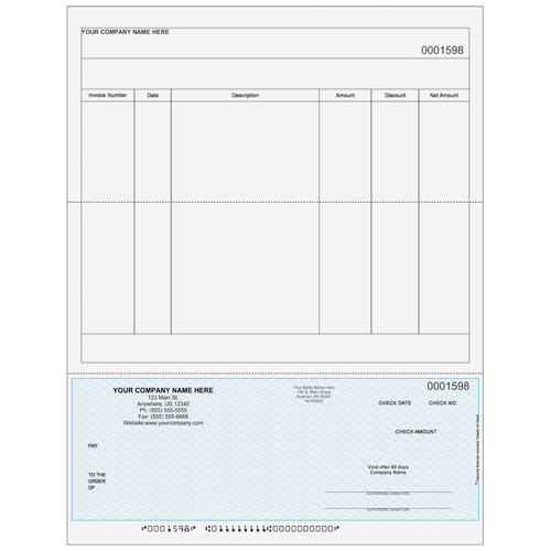 L1598 - Accounts Payable Bottom Business Check