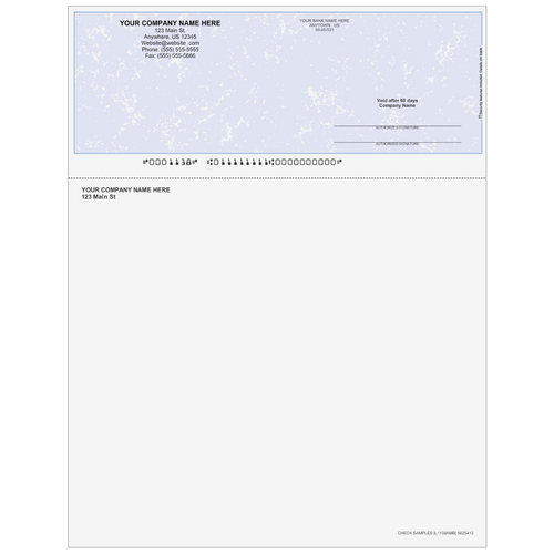 L1138A - Multi-Purpose Top Business Check (One Perf)