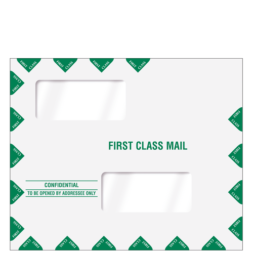 80343 - Double Window First Class Mailing Envelope