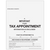 A010G - 1040 Appointment Organizer with Prescheduled Appointment (Folded)
