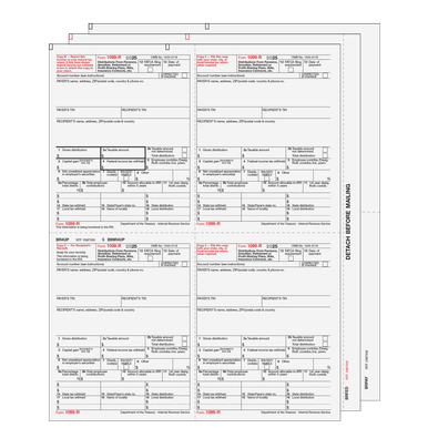 R4UPS605 - 1099-R Distributions from Pensions, etc. - 6-part Set ...