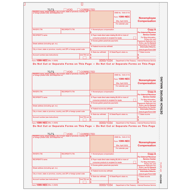 nonyページ BNECFED05 - 1099-NEC Non-Employee Compensation - Copy A Federal