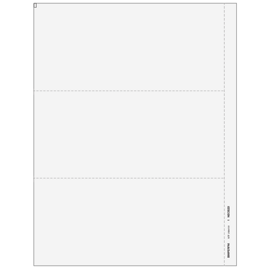 フクページ B99PERFNI05 - 3up Blank 1099-NEC Form (with Instructions