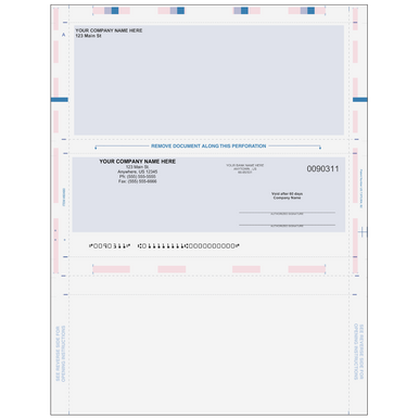 QuickBooks Invoice Forms with Perforated Payment Voucher