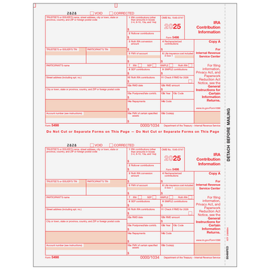 B5498FED05 - Form 5498 IRA Contribution Information Copy A