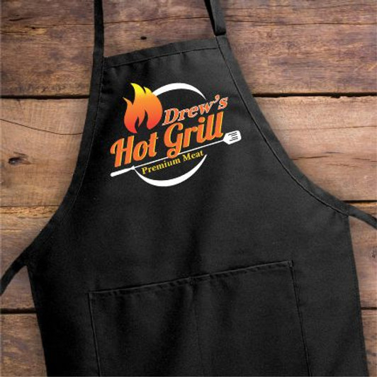 Personalized Apron for Him when he tends the grill