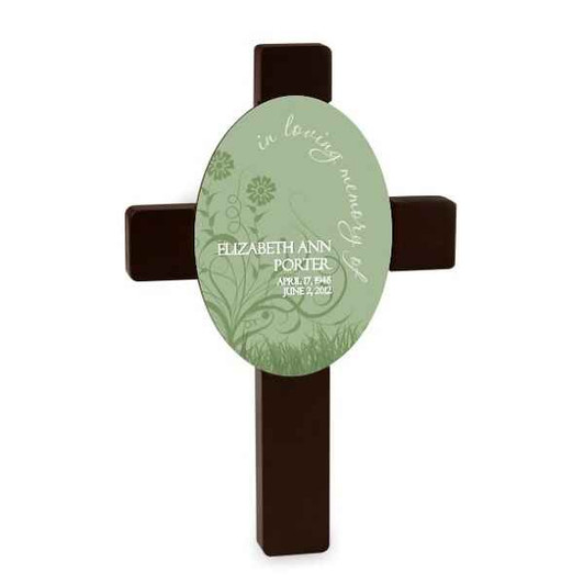 Plaque Wall Cross Spring Time Sympathy Cross