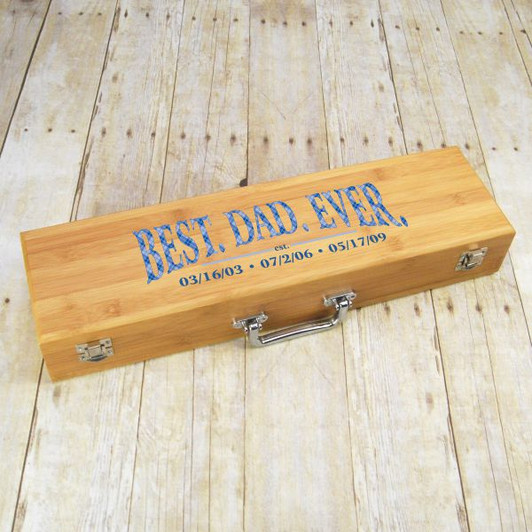 Best Dad Ever Personalized Barbeque Set