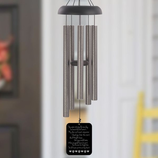 Faithful Companion Pet Memorial  Wind Chime