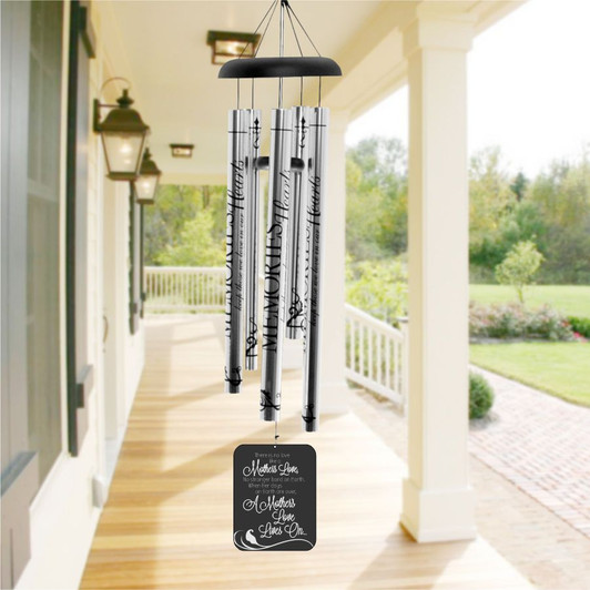 Personalized memorial wind chime for loss of mother
