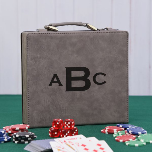 Monogram Gray Poker Set