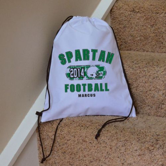 Classic Football Drawstring Bag