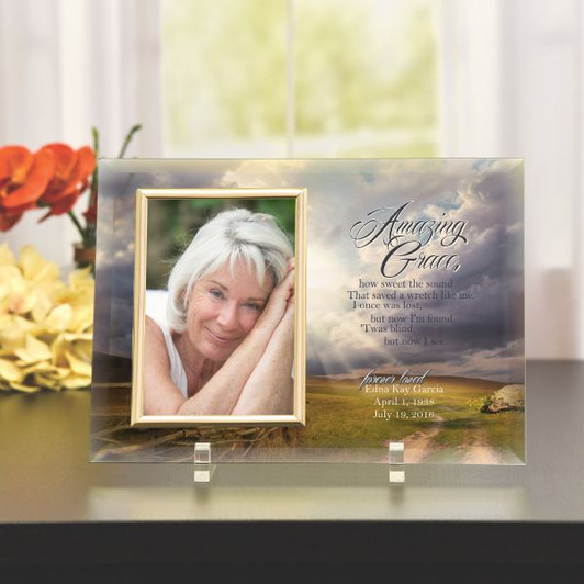 Amazing Grace Personalized Memorial Frame