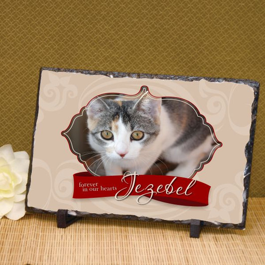 Our Pet Forever Large Memorial Photo Plaque