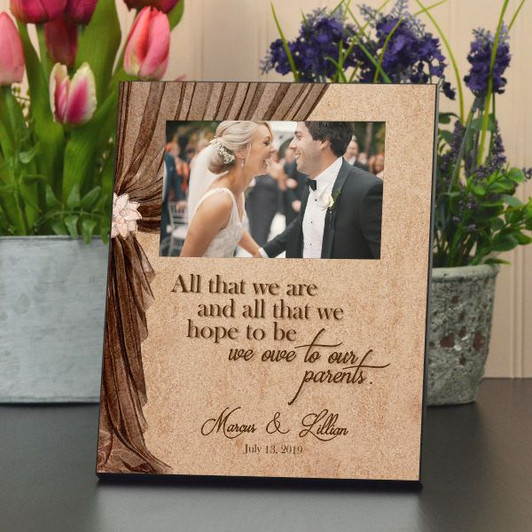 Personalized Frame for parents of Bride & Groom