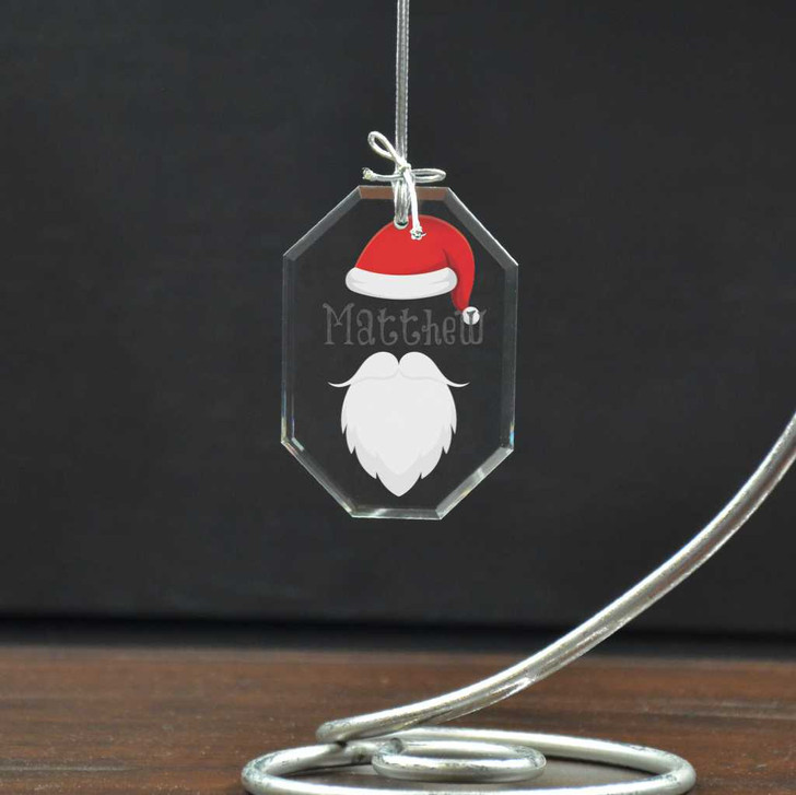 Bring to life the magic of Christmas with this personalized Santa ornament for kids.