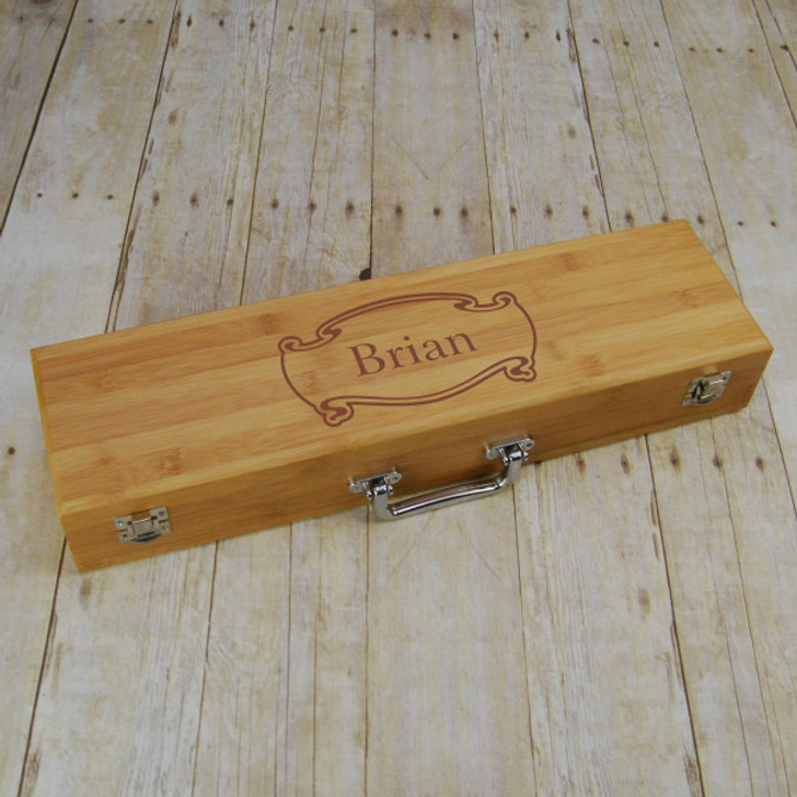 Personalized Scroll Barbeque Set