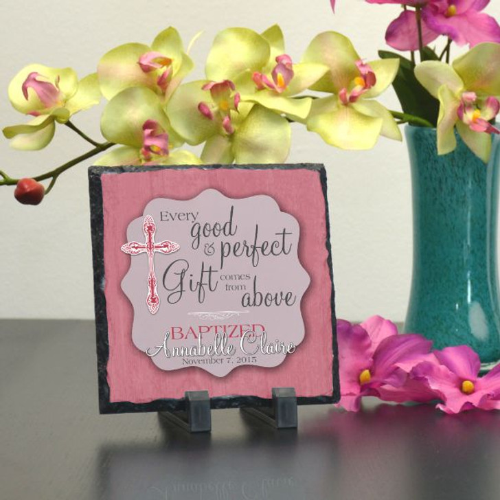 Gift From Above Pink Personalized Plaque