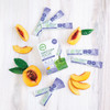 Aiya's MATCHA+ FOCUS™ product box with sticks and peaches