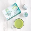 Sweetened Matcha Latte Pods product and drink