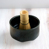 Matcha Bamboo Whisk in Matcha Bowl
