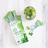 Matcha To Go Retail Box with sticks and drink