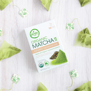 Organic Matcha Infused Genmaicha with tea bags