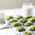 Green matcha cookies, made with Culinary Grade Matcha, and glass of milk