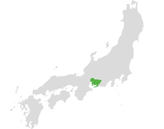 Figure 3 A small map of Japan, with Aiya’s birthplace highlighted: Nishio, Aichi Prefecture