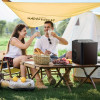 Portable Countertop Ice Maker with Ice Scoop, 9 Bullet Ice in 6 Mins, 24.5lbs/24H, Self-Cleaning, Handle, for Outdoor Cooking, BBQ, Camping, Patio Parties – Easy Use, Low Noise
