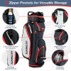 9.5 Inch Golf Cart Bag with 14 Way Dividers Top Organizer