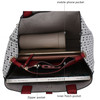 MKF Collection Yuliana Circular M emblem Print Satchel Bag with Wallet by Mia k