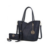 MKF Collection Imogene Two tone Whip Stitches Vegan Leather Women Shoulder bag with Wallet by Mia K